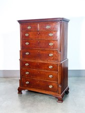 ⚜️ ANTICA CASSETTIERA SETTIMANALE GEORGIANO EPOCA 1700 COMO LEGNO INGLESE COMMOD