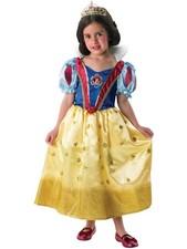 Rubie's Costume Vestito Principessa Biancaneve Glitter Bambine Carnevale 880033