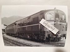 Fotografia Locomotore Diesel FS D 341.2021 in testa ad un convoglio passeggeri 