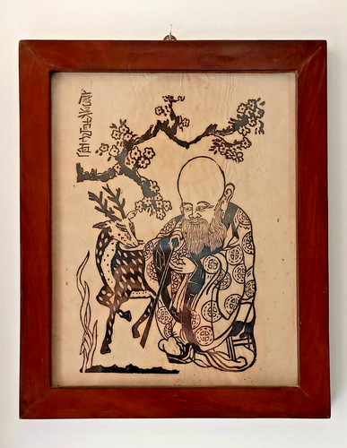 Xilografia orientale carta - xilografia, su