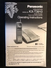 MANUALE CORDLESS PANASONIC KX-T3910 TELEFONO SENZA FILI