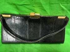 Borsa elegante di donna vintage, in vera pelle di Pitone anni 1950.