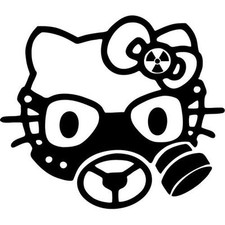 Adesivo hello kitty - kitty, maschera