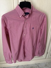 Camicia Ralph lauren Taglia S Nuova mai Indossata Rosa A Quadretti