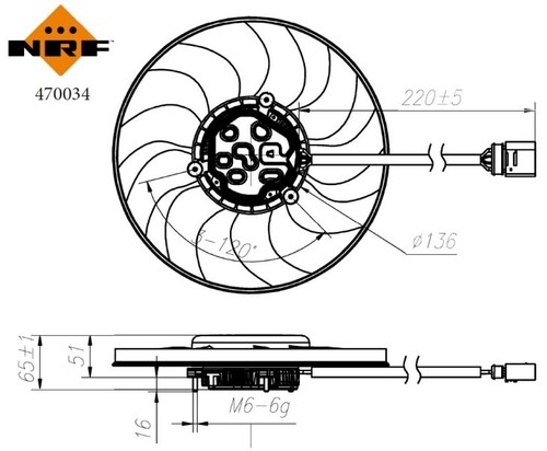Ventilatore destro nrf 470034 - nrf,