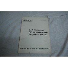 Fiat modello 128 rally dati principali per le riparazioni 1971
