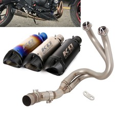 Tubo testata scarico 51mm marmitta per Kawasaki Z650 Ninja 650 2012-2023