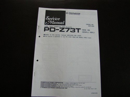 Manuale servizio pioneer - ,