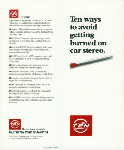 C1975 fujitsu ten corporation - c1975,