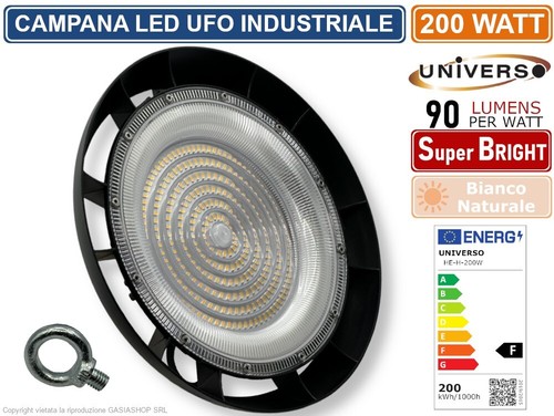 Campana led ufo lampada - campana,