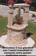 pozzo da giardino in cemento