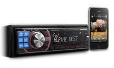 AUTORADIO ALPINE CDA-105Ri con  TELECOMANDO, USB, LETTORE CD,MANUALE, VEDI FOTO.