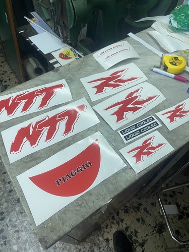 Kit adesivi piaggio ntt - adesivi,