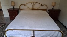 letto matrimoniale ottone