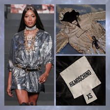 DRESS mini woman MOSCHINO for H&M Jeremy Scott 2018 TG XS Made in China New Rare