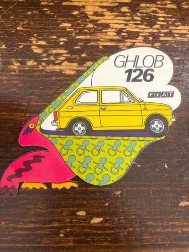 Fiat 126 ghlob adesivo - 126,