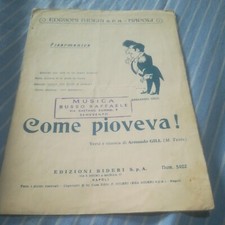 Spartiti Musicali. Come Pioveva, FisRmonica