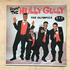 OLYMPICS DOIN' THE HULLY GULLY LP 1982 ISSUE OF 1960 ALBUM (LIGHT SHELF WEAR )