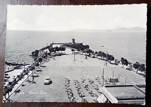 Cartolina piombino piazza - cartolina,