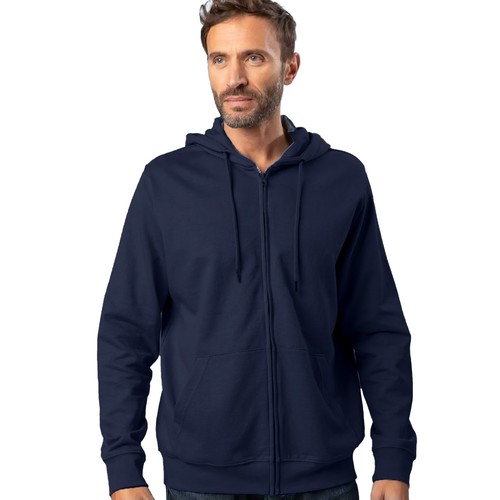 Felpa maglia zip cappuccio - zip, e