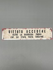 Targa smaltata vietato - smaltata,