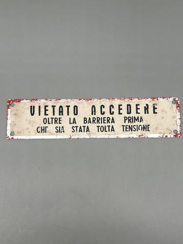Targa smaltata vietato - targa,