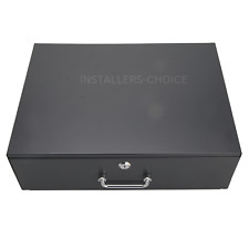 Cassetto Rack Server 3U 19" Cassa Armadio per DJ Chiudibile a Chiusura, Acciaio, Profondità 14"