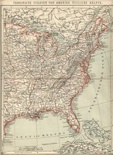 1899 Antica Mappa = USA EAST