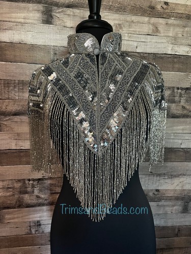 Paillettes argento lunga - , vetro