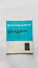 Zundapp 125 1974 manuale officina motore TEDESCO originale workshop manual