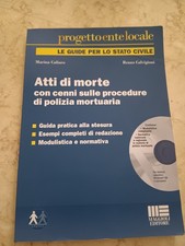 LIBRO ATTI DI MORTE POLIZIA MORTUARIA GUIDA PER STATO CIVILE MAGGIOLI
