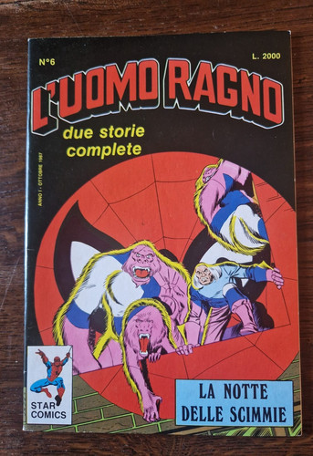 Uomo ragno n 6 - ragno,