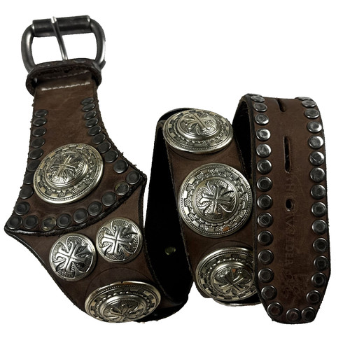 Cintura vintage borchiata vera