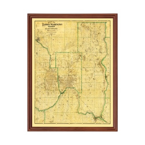 Vecchia mappa della contea - , di