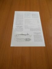 1979 LA MOTONAVE TRAGHETTO NOMENTANA PER TRASPORTO AUTO  PASSEGGERI DATI TECNICI