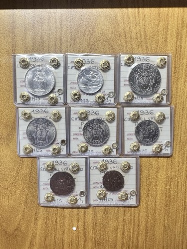 Serie monete vaticano pio - pio, xi