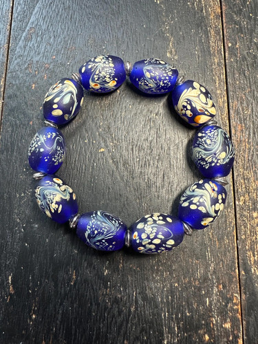 Bracciale vetro artistico - bracciale, in