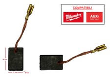 SPAZZOLE CARBONCINI PER SMERIGLIATRICE ANGOLARE Ø 115 mm MILWAUKEE AG 800-115 E