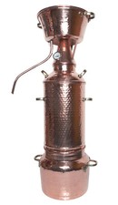 Dr. Richter 5L Alquitara con colonna XXL termometro distillatore oli essenziali