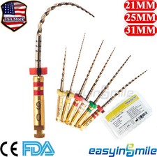 6pz File NITI Endo Rotanti Dentali X3-Pro Oro Conico Canale Radice Lime Endodontiche