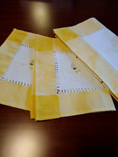 3 Centrini Misto lino