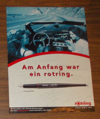 Rara pubblicità rotring - rara,