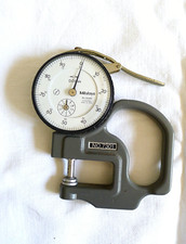 VINTAGE SPESSIMETRO VECCHIO CALIBRO MITUTOYO STRUMENTO DI MISURA 0,01 MM