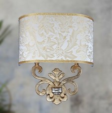 Applique parete 2 luci ottone