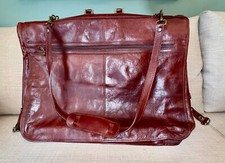 Valigia Porta Abiti da viaggio  In Vera Pelle - Made in Italy -Travel Suitcase 