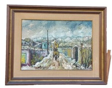 Olio su tela SAVONA ligure Liguria Cairo MARCHETTI olio su tela