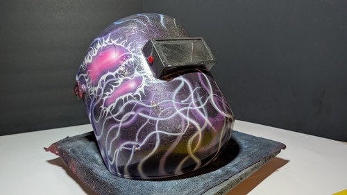 Casco saldatura airbrushed - "casco,