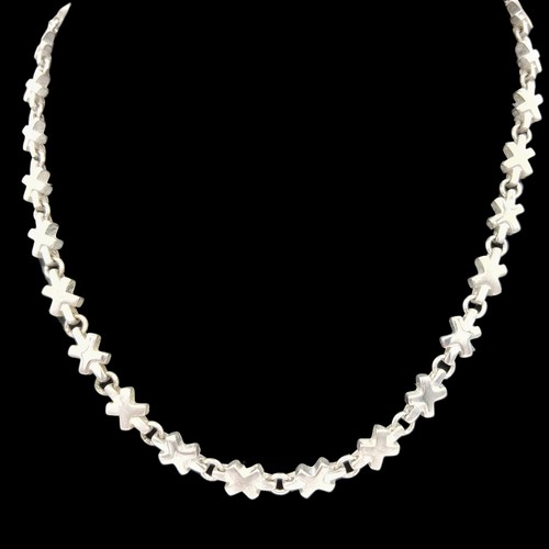 Collana napier tono argento - tono, x