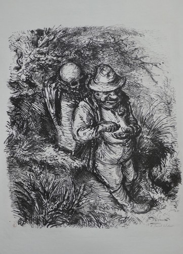 Paul weber litografia - paul, weber,