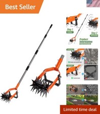 Strumento Coltivatore Giardino Rotante Manuale - Regolabile e Robusto con Coltello Diserbo